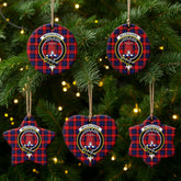 McCracken Tartan Crest Christmas Ceramic Ornament